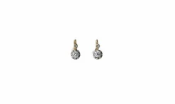 Boucles d'oreilles dormeuses Or Rose, Platine, Diamants