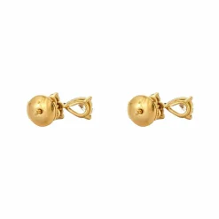 Boucles d'oreilles dormeuses or et diamants