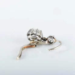 Boucles d'oreilles dormeuses or blanc Diamants