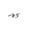 Boucles D'Oreilles dépareillées Or & Pierres de couleurs