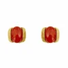Boucles d'oreilles en corail