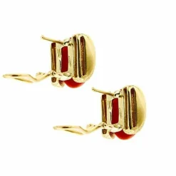 Boucles d'oreilles en corail
