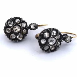 Boucles d'oreilles en diamant de l'époque victorienne