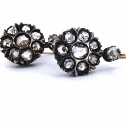 Boucles d'oreilles en diamant de l'époque victorienne