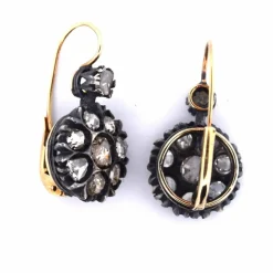 Boucles d'oreilles en diamant de l'époque victorienne
