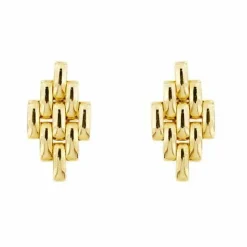 Boucles d'oreilles en maille panthère