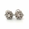 Boucles d'oreilles en or blanc avec diamants