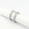 Boucles d'oreilles en or blanc et diamants