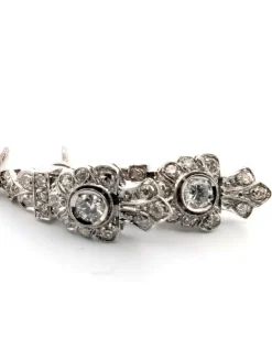 Boucles d'oreilles en or blanc et diamants