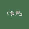 Boucles d'oreilles en or blanc et diamants