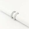 Boucles d'oreilles en or blanc et diamants