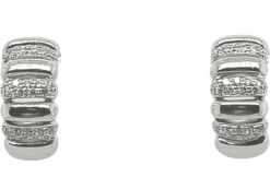 Boucles d'oreilles en or blanc avec diamants de 0,360 carat