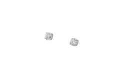 Boucles d'oreilles en or blanc et diamants