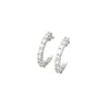 Boucles d'oreilles en or blanc et diamants