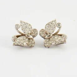 Boucles d'oreilles en Or blanc & diamants