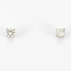 Boucles d'oreilles en Or blanc & diamants