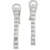 Boucles d'oreilles en or blanc, diamants naturels H/VVS, 0,42 ct