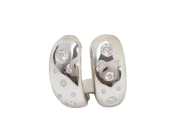 Boucles d'Oreilles En Or Blanc Et Diamants