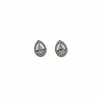 Boucles d'oreilles en or blanc 18 carats serties de diamants naturels
