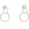 Boucles d'oreilles en or blanc avec diamants de 2,90 ct