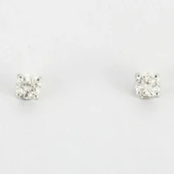 Boucles d'oreilles en Or blanc & diamants