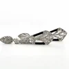 Boucles d'oreilles en or blanc avec diamants et onyx