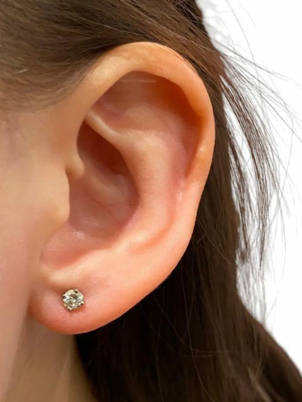 Boucles d’oreilles en or blanc et diamants