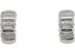 Boucles d'oreilles en or blanc avec diamants de 0,360 carat