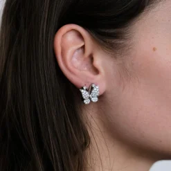 Boucles d'oreilles en Or blanc & diamants