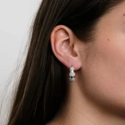 Boucles d'oreilles en Or blanc & diamants