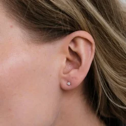 Boucles d'oreilles en Or blanc & diamants