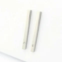 Boucles d'oreilles en or blanc et diamants