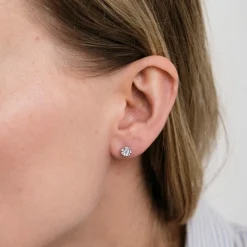 Boucles d'oreilles en Or blanc & diamants