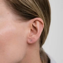 Boucles d'oreilles en Or blanc & diamants