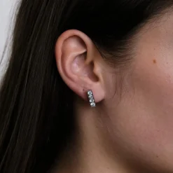 Boucles d'oreilles en Or blanc & diamants