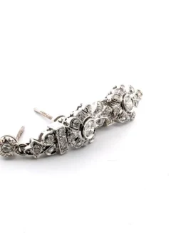 Boucles d'oreilles en or blanc et diamants