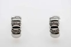Boucles d'oreilles en or blanc avec diamants de 0,360 carat