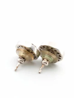 Boucles d'oreilles en or blanc avec diamants