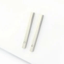 Boucles d'oreilles en or blanc et diamants