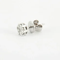 Boucles d'oreilles en Or blanc & diamants