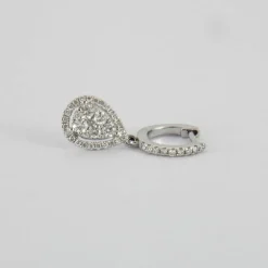 Boucles d'oreilles en Or blanc & diamants