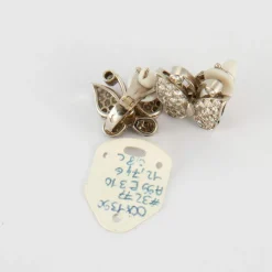 Boucles d'oreilles en Or blanc & diamants