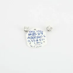 Boucles d'oreilles en Or blanc & diamants