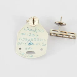 Boucles d'oreilles en Or blanc & diamants