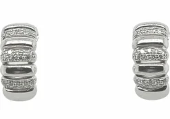 Boucles d'oreilles en or blanc avec diamants de 0,360 carat