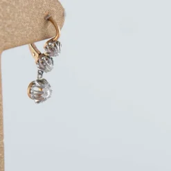 Boucles d'oreilles en or, diamants
