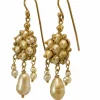 Boucles d'oreilles en or et perles anciennes