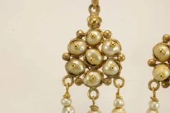 Boucles d'oreilles en or et perles anciennes