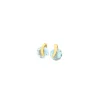 Boucles d'oreilles en or jaune et topazes