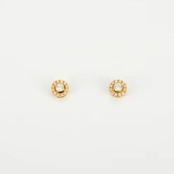 Boucles d'oreilles en Or jaune & diamants